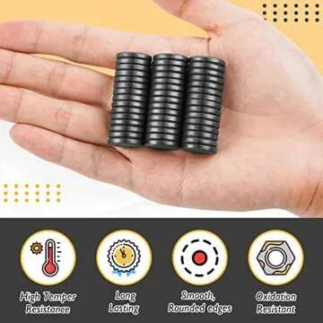 20Pack Magnets for Crafts with Adhesive Backing, Round Disc Magnets Strong Stickly Ceramic Magnets Small Magnets for Refrigerator Button DIY Cup Tiny Magnet Craft Hobbies, Science Projects - 0.71Inch