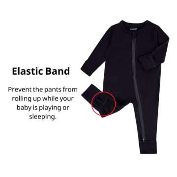 GUISBY Rayon Baby Pajamas, Toddler Long Sleeve with 2 way Zipper Rompers 3 Pack Sleeper 18-24 Months
