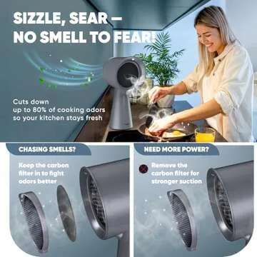 Breetee Portable Range Hood - Compact 3-Speed Kitchen Fan