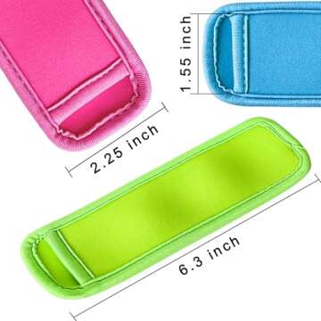 Hzran Ice Pop Sleeves - Colorful Neoprene Holders for Kids and Family Fun