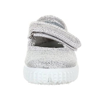 Cienta Girls Mary Jane Shoes - Silver Toddler Design
