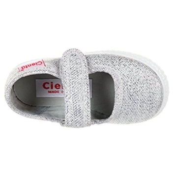 Cienta Girls Mary Jane Shoes - Silver Toddler Design