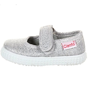 Cienta Girls Mary Jane Shoes - Silver Toddler Design