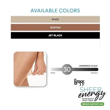 L'eggs Sheer Energy Compression Tights with Control Top