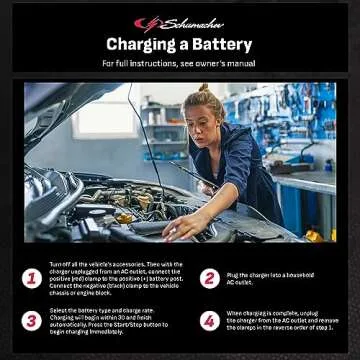 Schumacher SC1280 15 Amp Fully Automatic Car Battery Charger