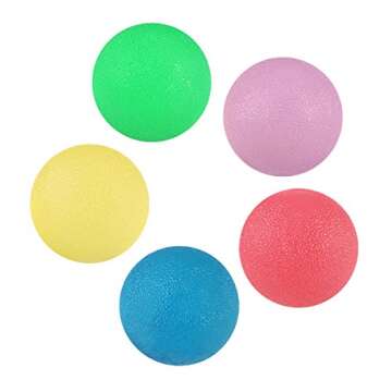 PBPBOX Hand Therapy Balls, Therapy Hand Exercise Grip Balls Kit, Finger & Grip Strengthening, Rehabilitation, Squeeze Stress Relief Balls, Set of 5