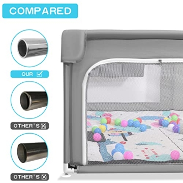 Large Safe Baby Playpen with Mat Non-Toxic Indoor Outdoor