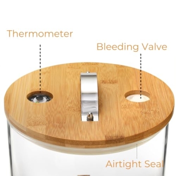 Tlence Glass Rice Dispenser - Airtight Storage Solution