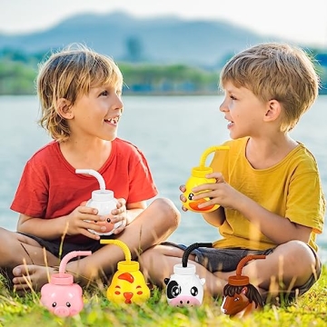 Roshtia 12 Sets Fun Farm Animal Cups for Kids Parties