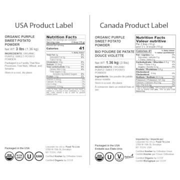 Food to Live Organic Purple Sweet Potato Powder 3 lbs