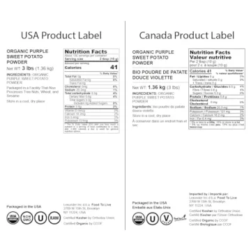 Food to Live Organic Purple Sweet Potato Powder 3 lbs