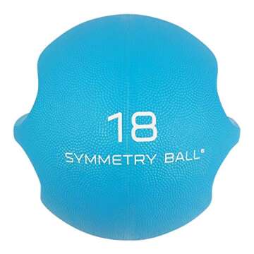 Smart Body Symmetry Ball - Patented Dual Handled Medicine Ball for Core Strength