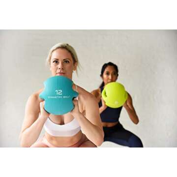 Smart Body Symmetry Ball - Dual Handled 18 Lbs Medicine Ball