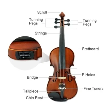 Yinfente 5 String Electric Violin | Maple Spruce Wood