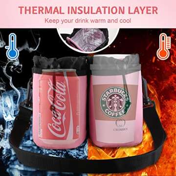 Luggage Cup Holder Travel Bag with Thermal Insulation