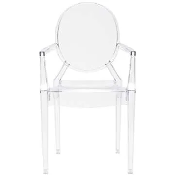 EdgeMod Burton Arm Chair - Stylish Clear Seating Solution