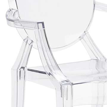 EdgeMod Burton Arm Chair - Stylish Clear Seating Solution