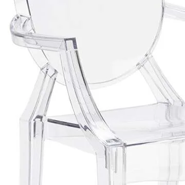 EdgeMod Burton Arm Chair - Stylish Clear Seating Solution