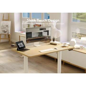 Claiks Adjustable Electric Standing Desk for Home Office