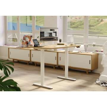 Claiks Adjustable Electric Standing Desk for Home Office