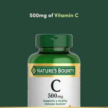 Nature's Bounty Vitamin C for Immune Health, 500mg, 250 Tablets