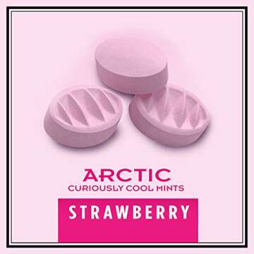 ALTOIDS Arctic Strawberry Breath Mints Hard Candy Bulk, 1.2 oz Tin (Pack of 8)