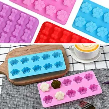Pawsome Puppy Dog Paw Bone Silicone Mold for Baking