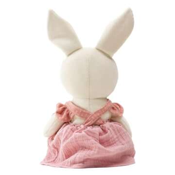 CUDDLE CORNER Organic Cotton Bunny Plush Toy for Babies
