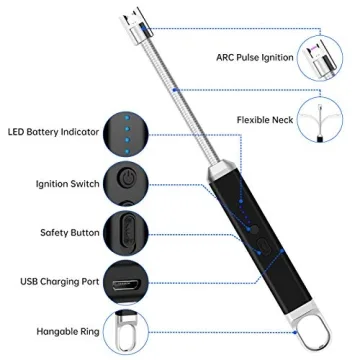 Rechargeable USB Candle Lighter with Flexible Long Neck