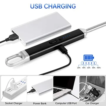 Rechargeable USB Candle Lighter with Flexible Long Neck