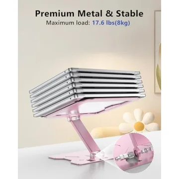 JCZT Adjustable Laptop Stand - Ergonomic & Foldable