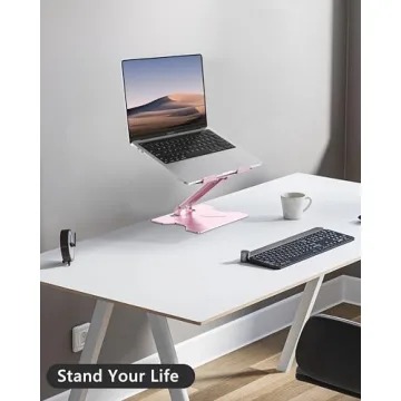 JCZT Adjustable Laptop Stand - Ergonomic & Foldable