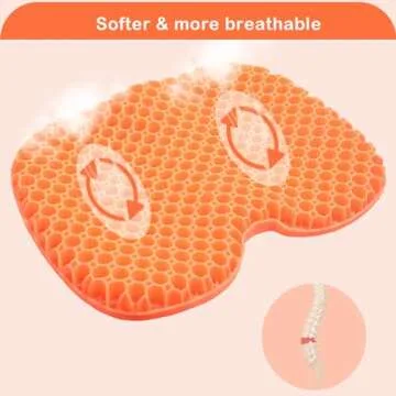 Wllead Waterproof Gel Kayak Cushion for Comfort