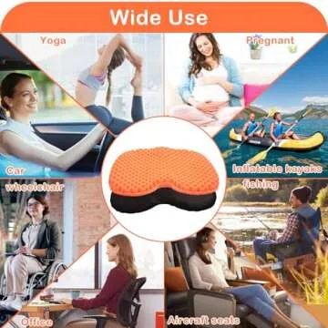 Wllead Waterproof Gel Kayak Cushion for Comfort