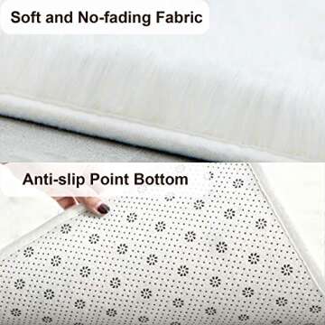 TWINNIS Super Soft Shaggy Rugs Fluffy Carpets 9x12 Feet, Indoor Modern Plush Area Rugs for Living Ro...