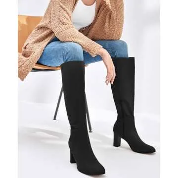 Coutgo Knee High Boots for Comfort and Style