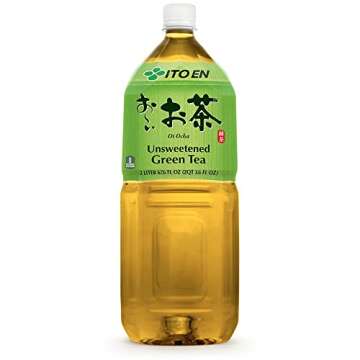 ITO EN Oi Ocha Green Tea, Sugar Free 2L Bottles (Pack of 6) - Refreshing and Antioxidant-Rich