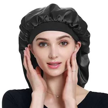Large Satin Cap for Natural Hair & Braids Sleeping