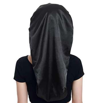 Large Satin Cap for Braids, Natural Hair, Curly Hair Sleeping