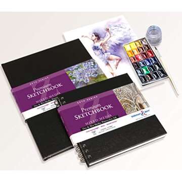 Stillman & Birn Zeta Series Wirebound Sketchbook, 6" x 8", 270 gsm (Extra Heavyweight), White Paper, Smooth Surface