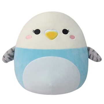 Squishmallows 14-Inch Tycho Plush - Huggable Blue Parakeet