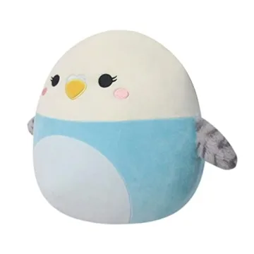 Squishmallows 14-Inch Tycho Plush - Huggable Blue Parakeet