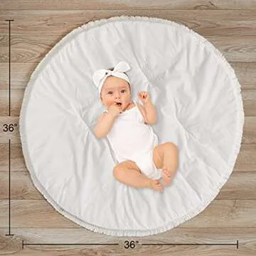 Sweet Jojo Designs Ivory Boho Baby Playmat - A Stylish and Versatile Addition for Your Nursery
