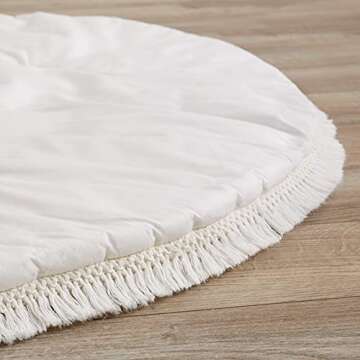 Sweet Jojo Ivory Boho Baby Playmat - Soft & Portable