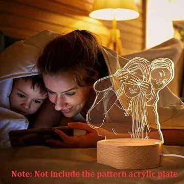 HYNNIO 3D LED Night Light with Remote & Color Options