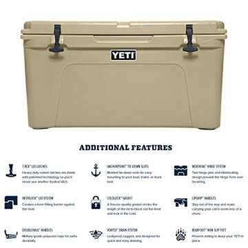YETI Tundra 75 Cooler, Desert Tan