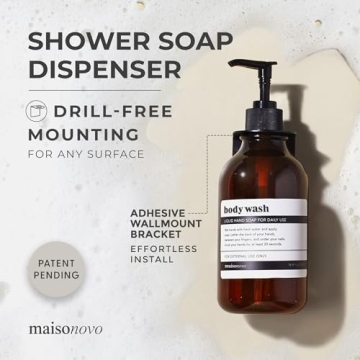 MaisoNovo Shampoo and Conditioner Wall-Mounted Dispenser Set