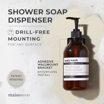 MaisoNovo Shampoo and Conditioner Wall-Mounted Dispenser Set