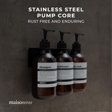 MaisoNovo Shampoo and Conditioner Wall-Mounted Dispenser Set