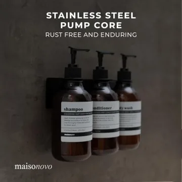 MaisoNovo Shampoo and Conditioner Wall-Mounted Dispenser Set